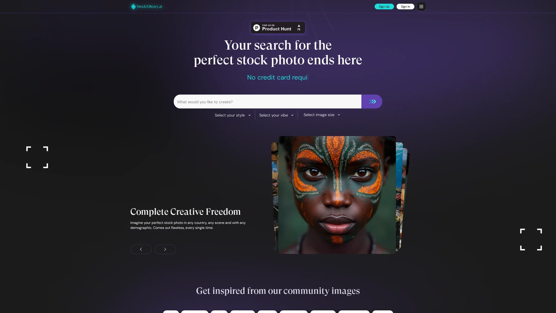 stocklibrary-ai homepage