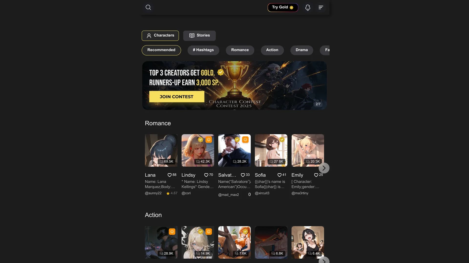 storychat-app homepage