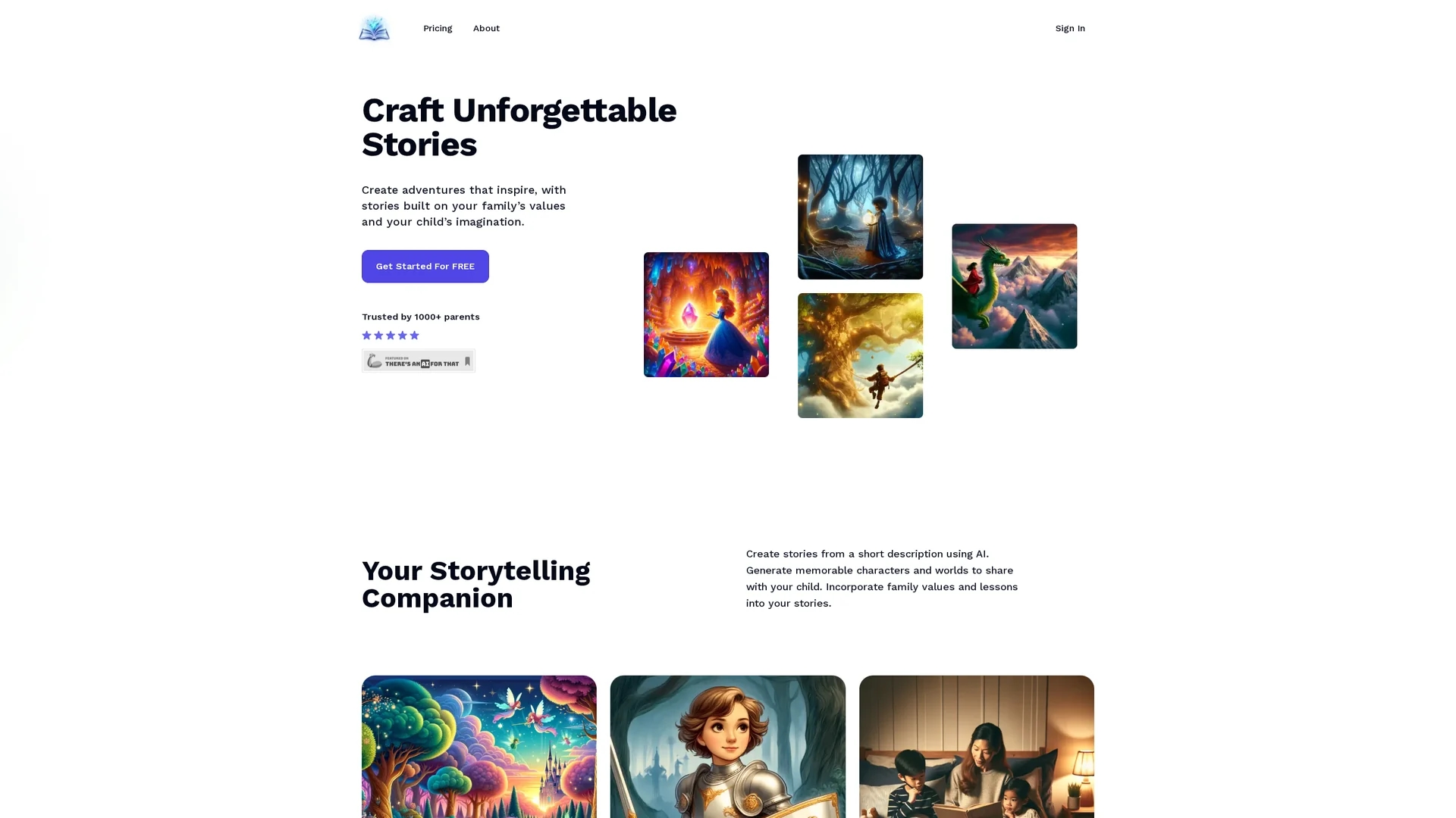 storycraftr homepage