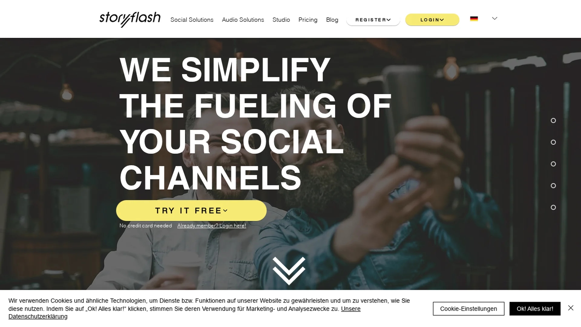 storyflash-audio-suite homepage