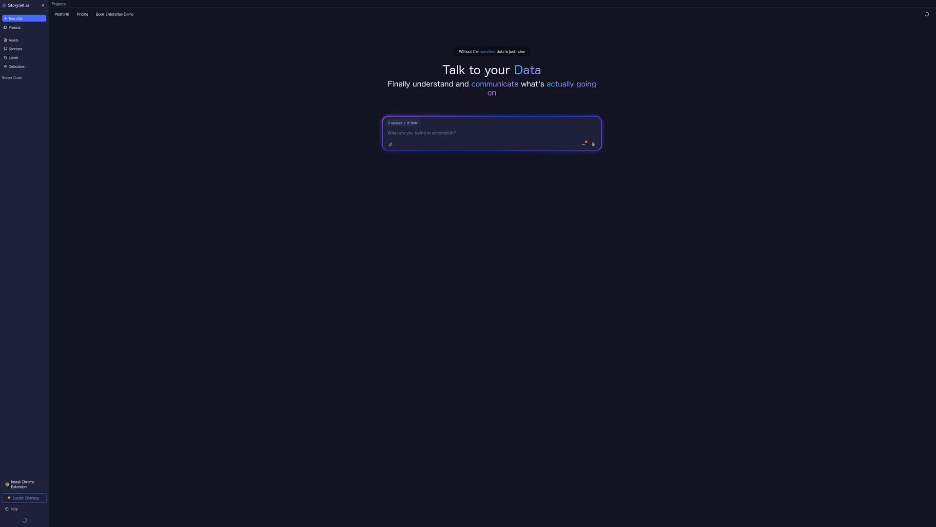 storytell-ai homepage