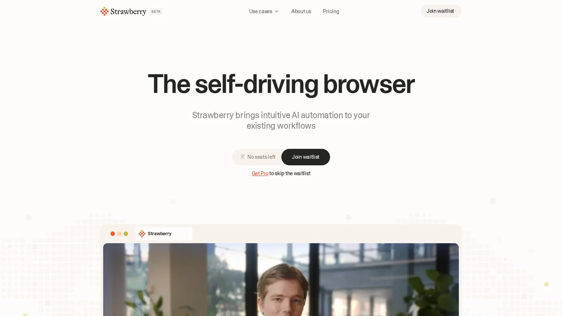 strawberry-browser homepage