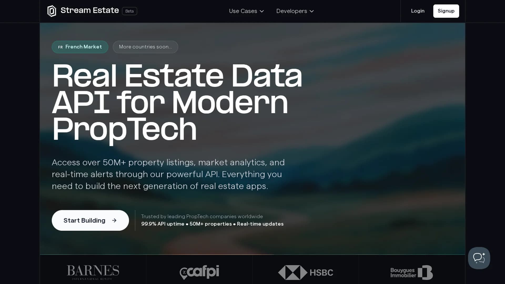 stream-estate homepage