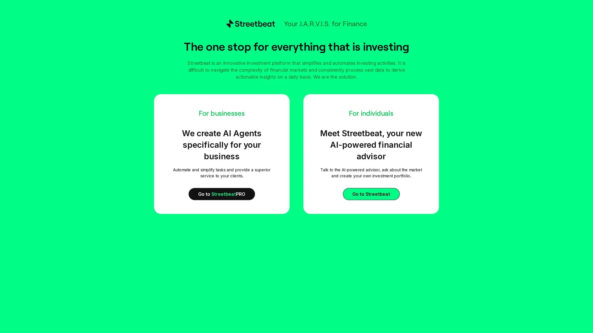 streetbeat homepage