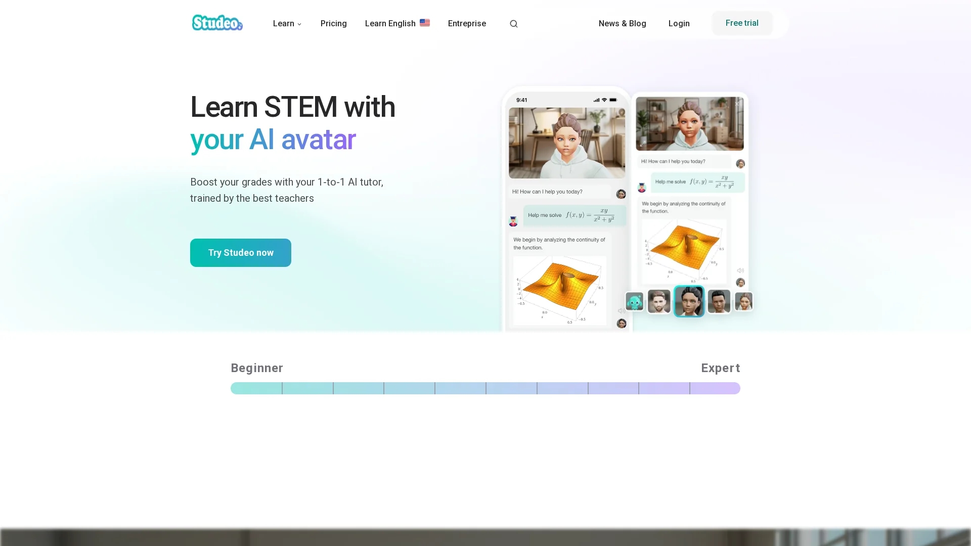 studeo-ai homepage