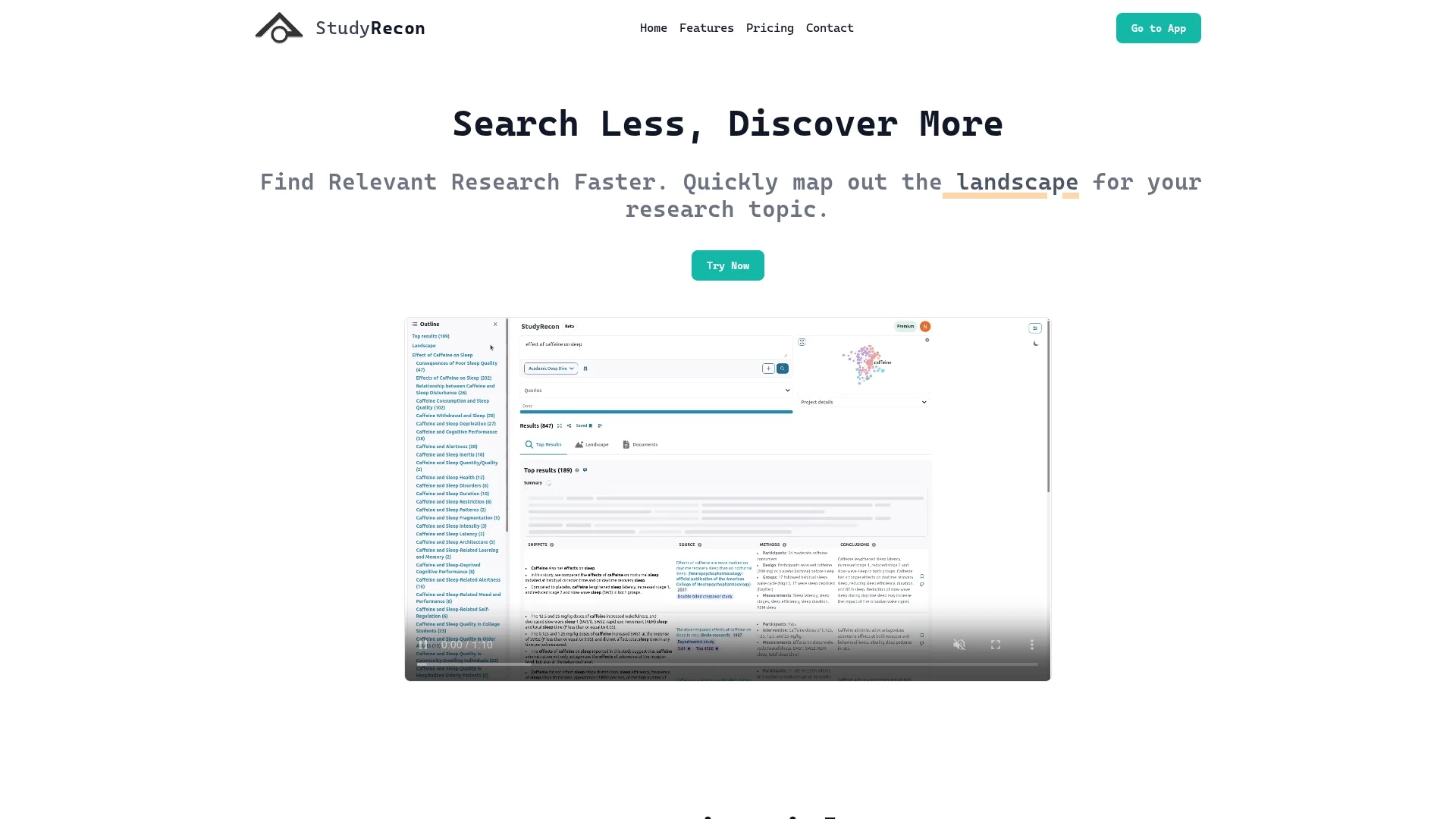 studyrecon homepage