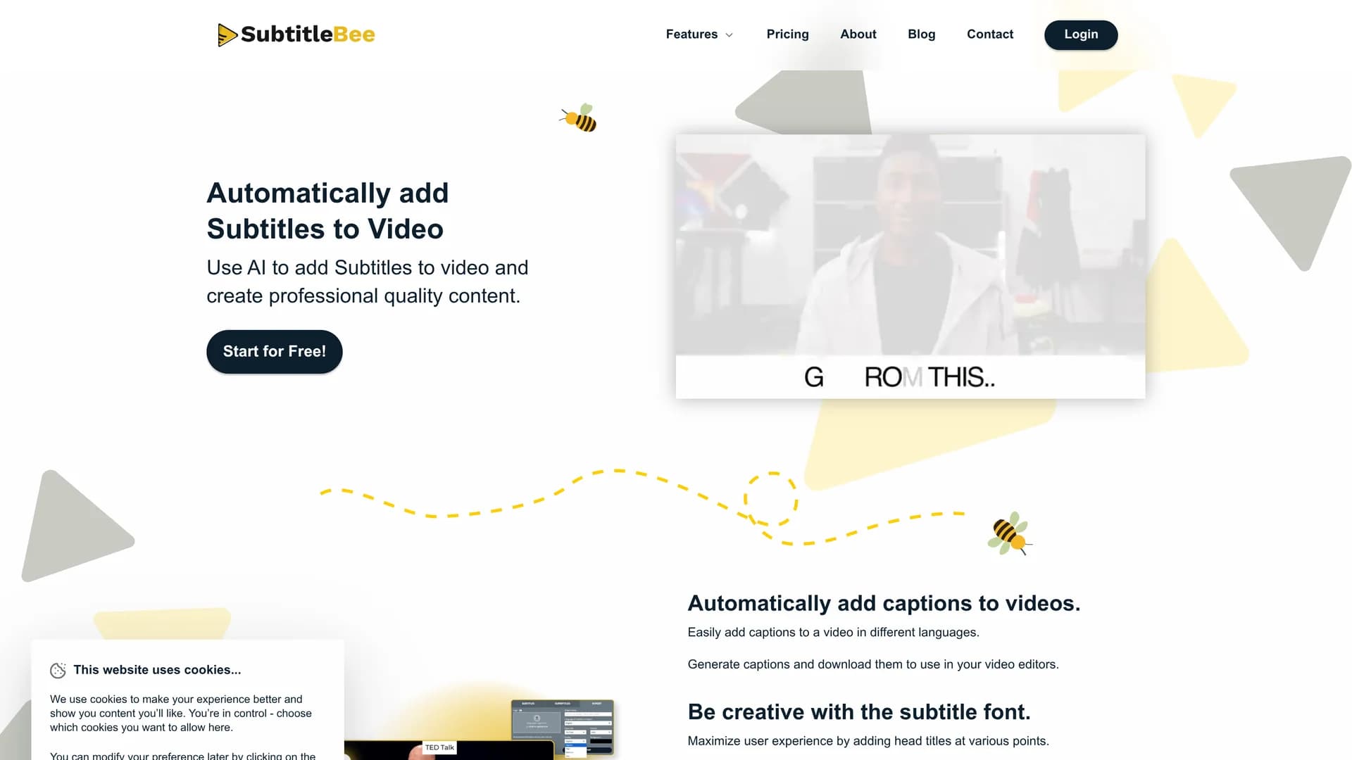 subtitlebee homepage