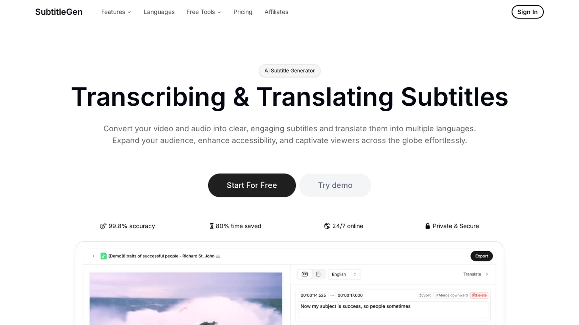 subtitlegen homepage