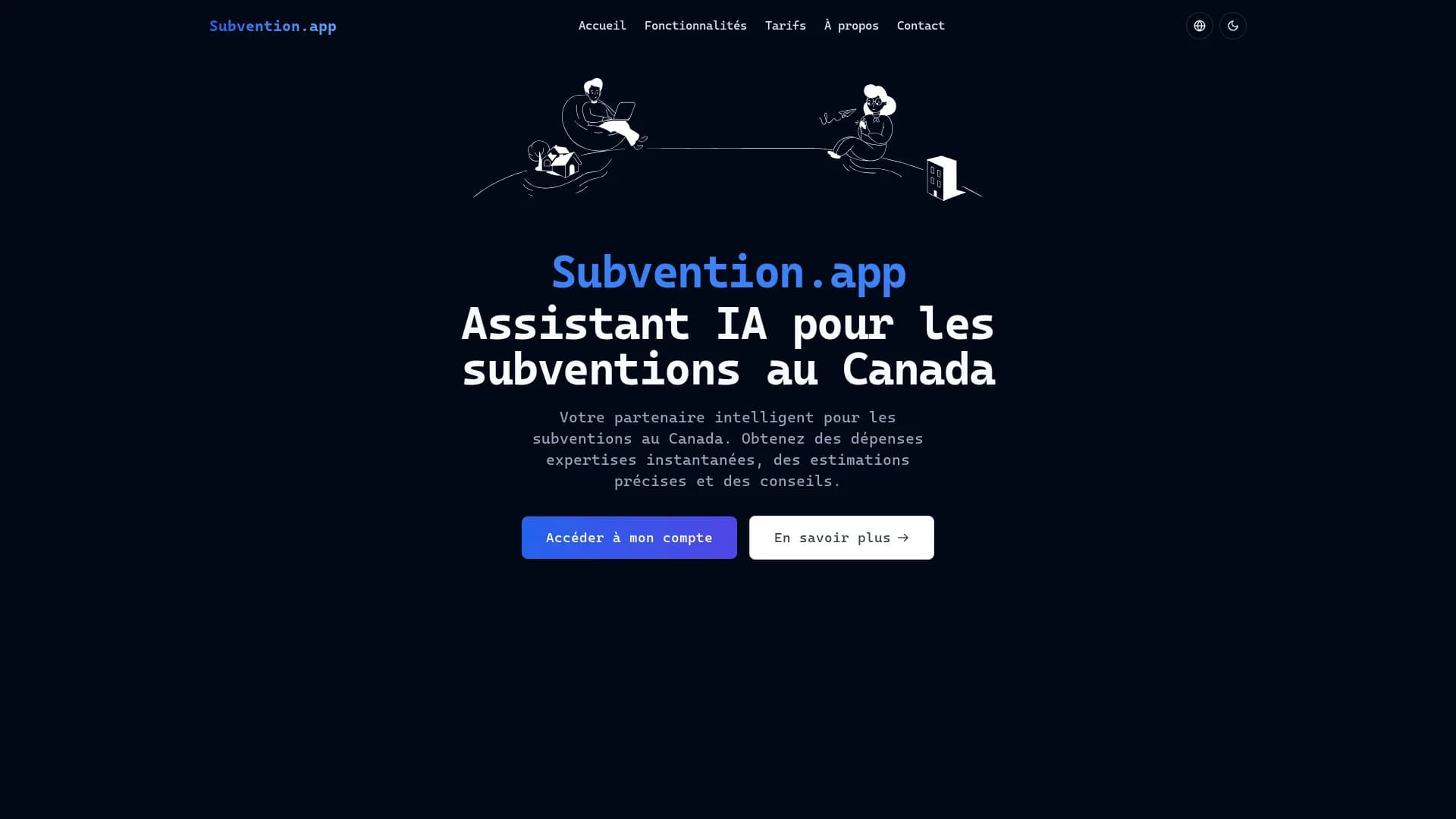 subvention-app homepage