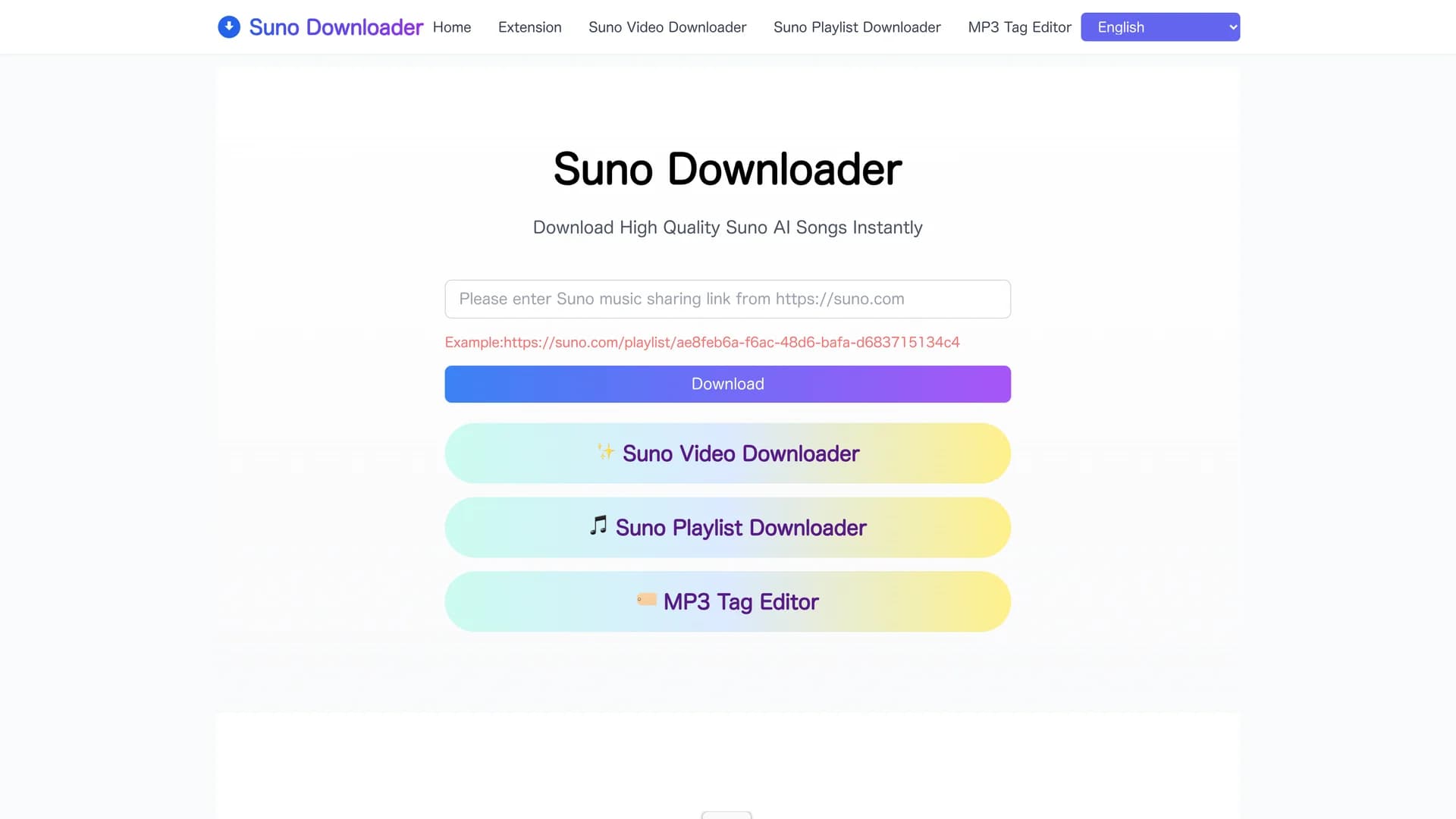 suno-download homepage