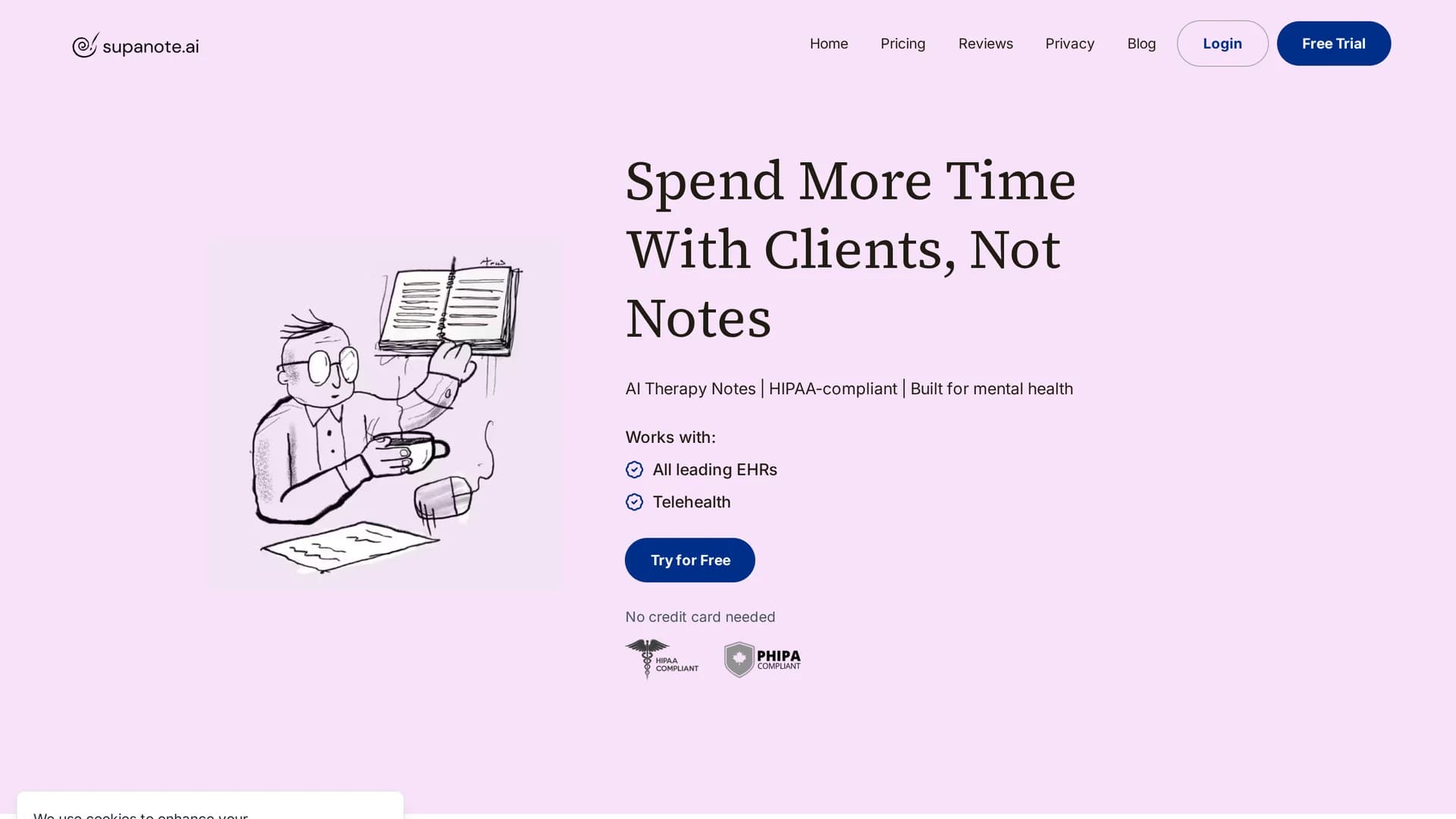 supanote-ai homepage