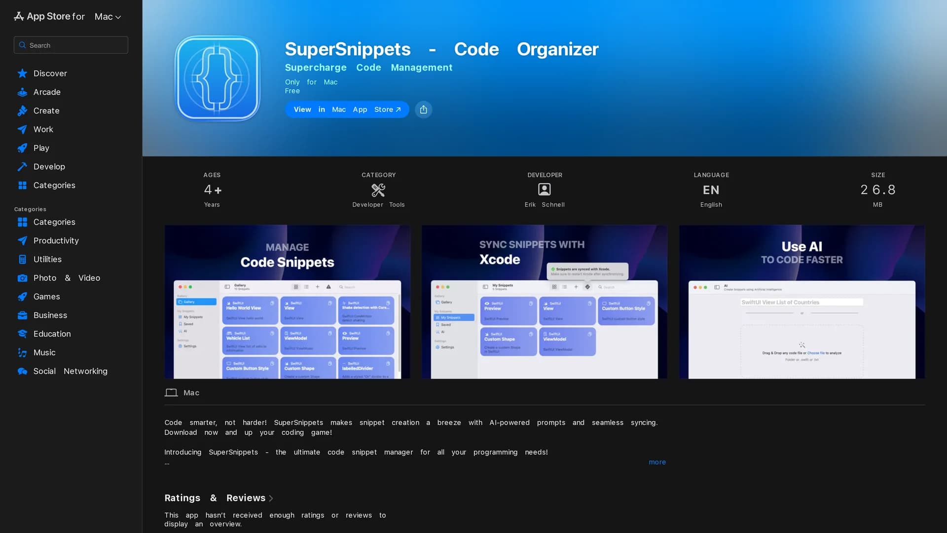 supersnippets-code-organizer homepage