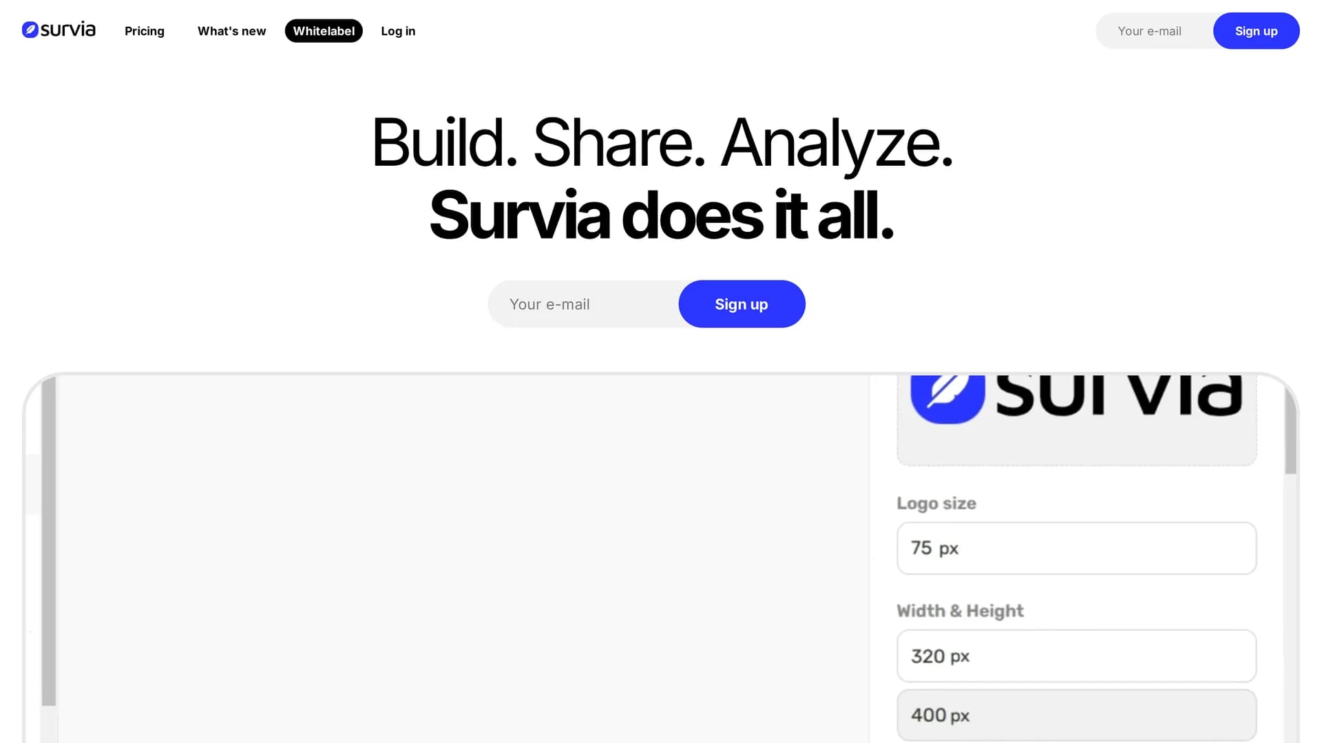survia homepage