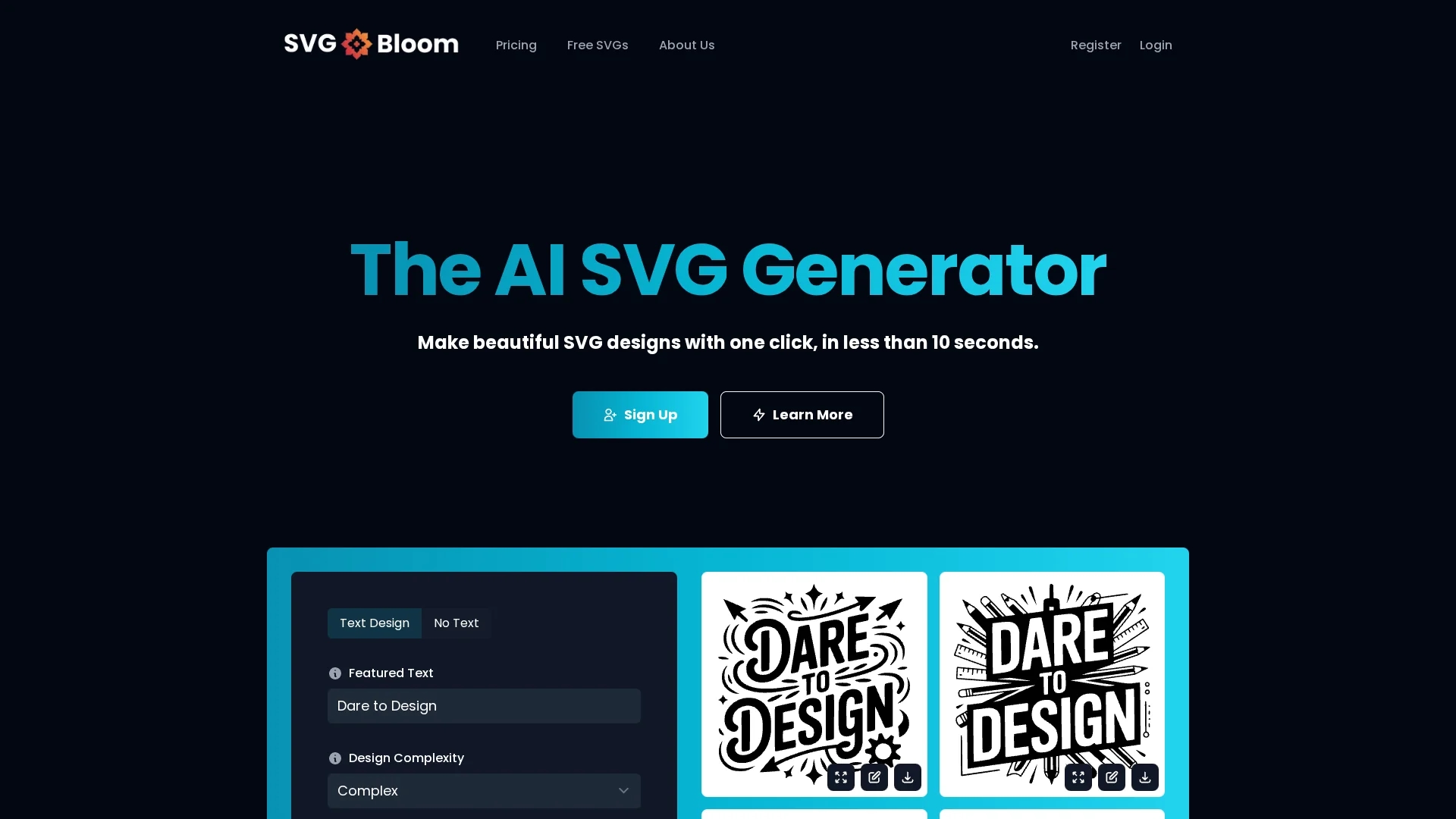 svg-bloom homepage
