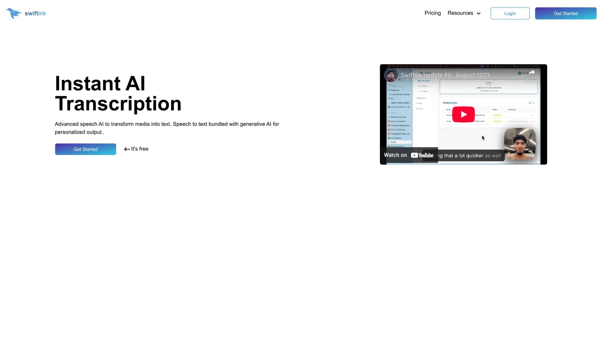 swiftink homepage