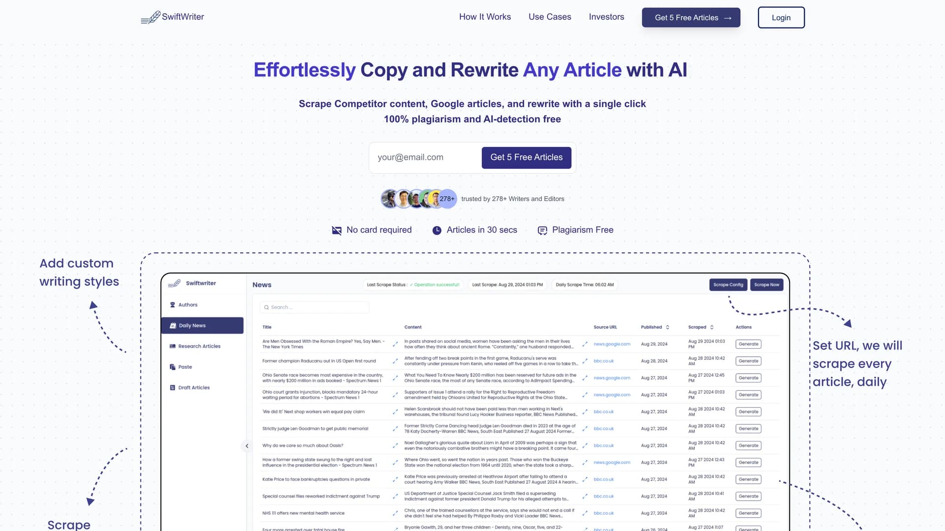 swiftwriter homepage