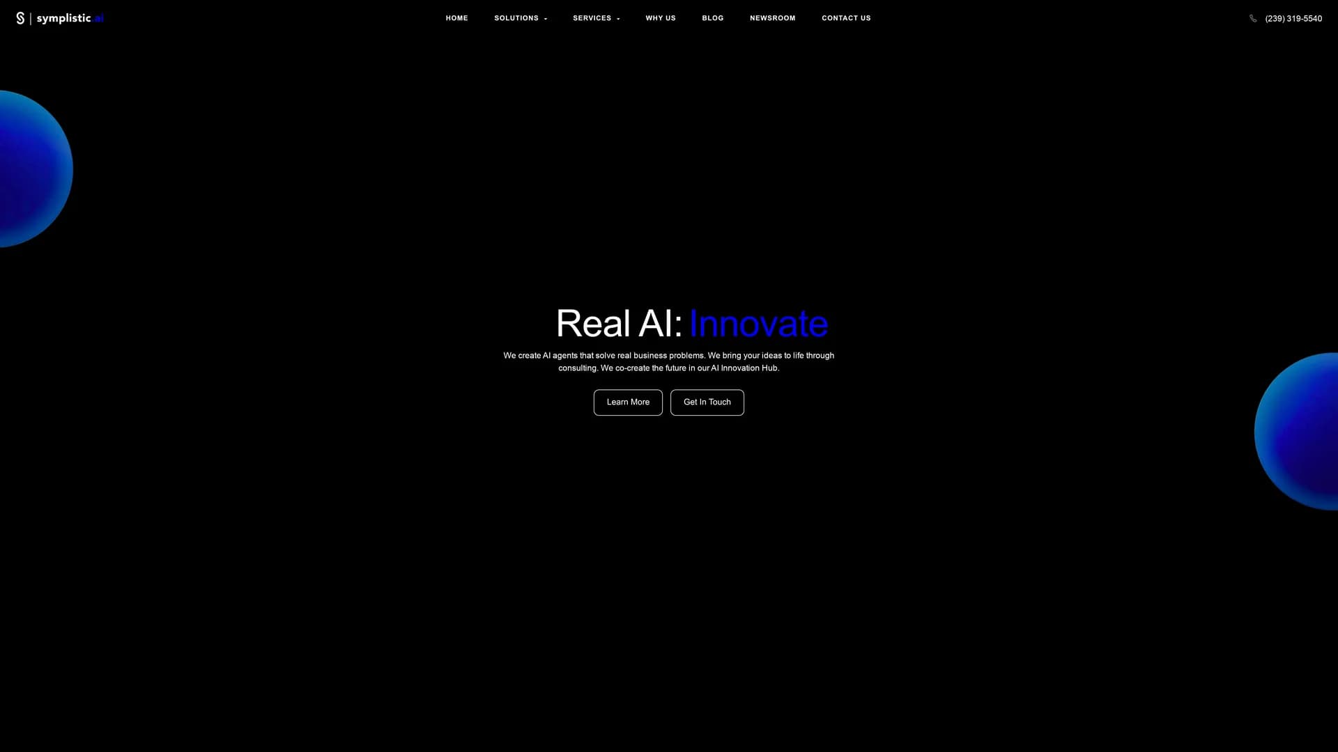 symplistic-ai homepage