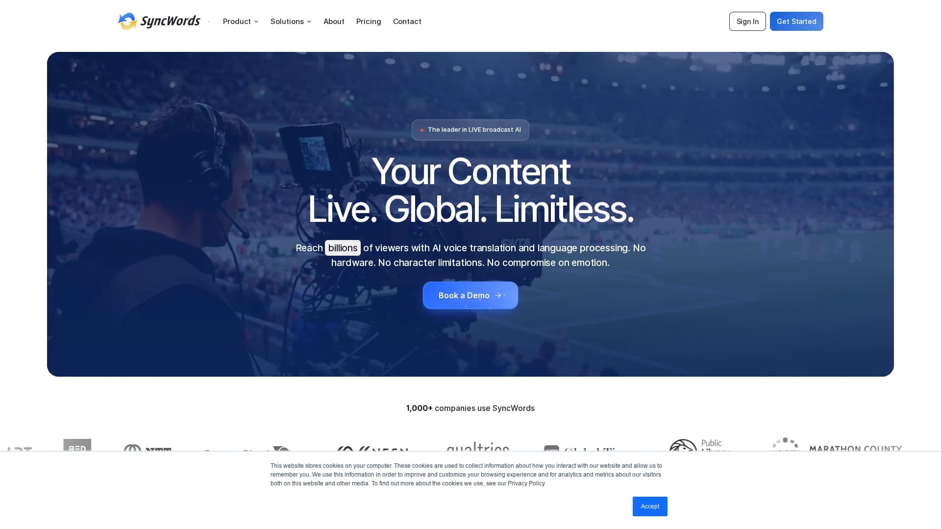 syncwords-com homepage