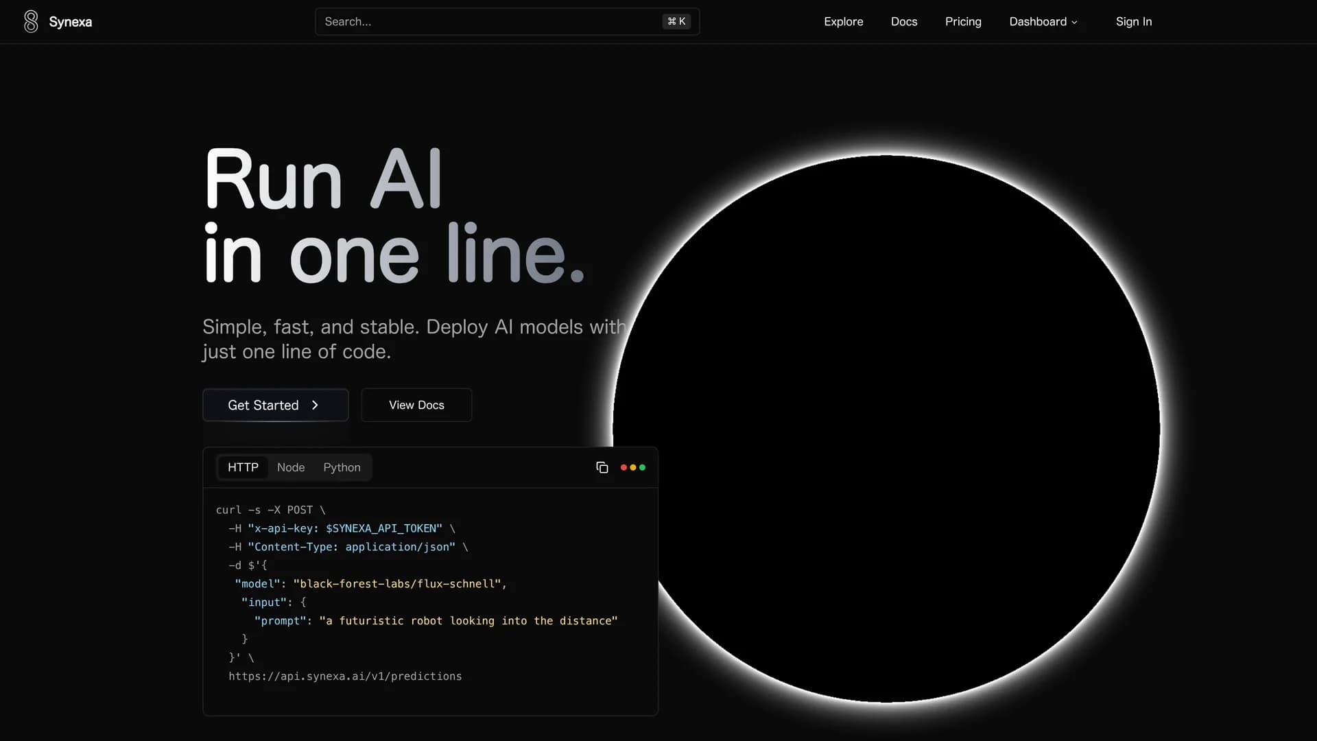 synexa-ai homepage