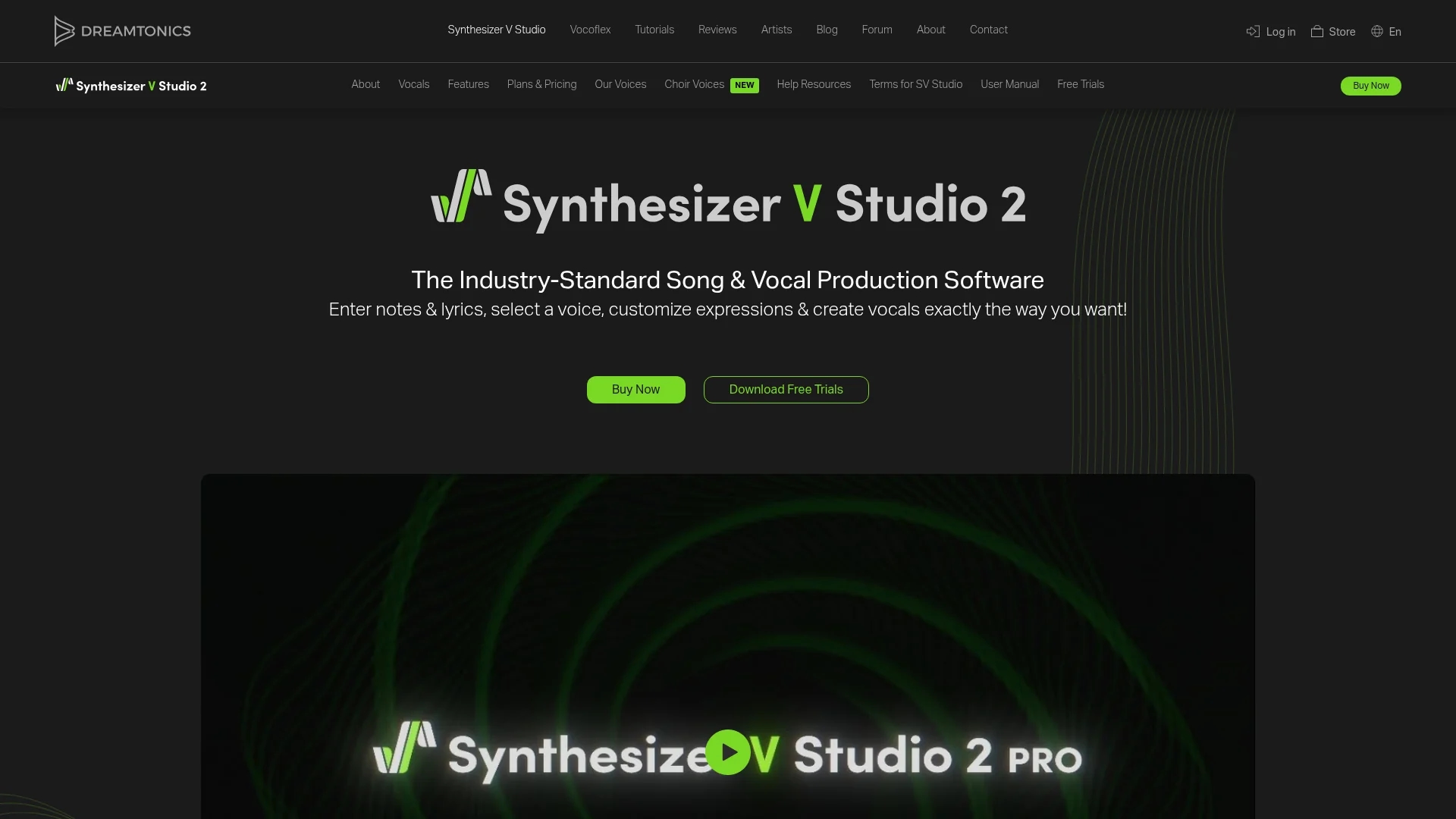 synthesizer-v homepage