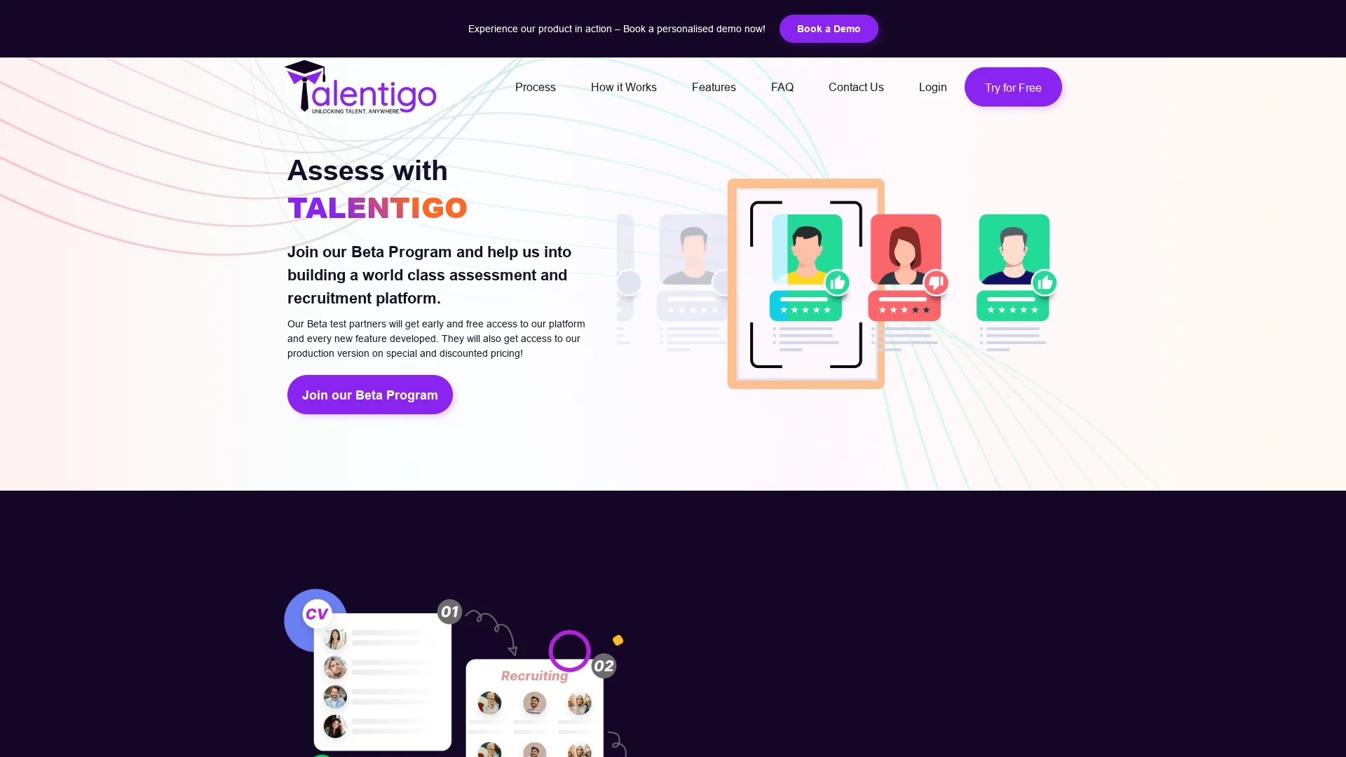 talentigo homepage