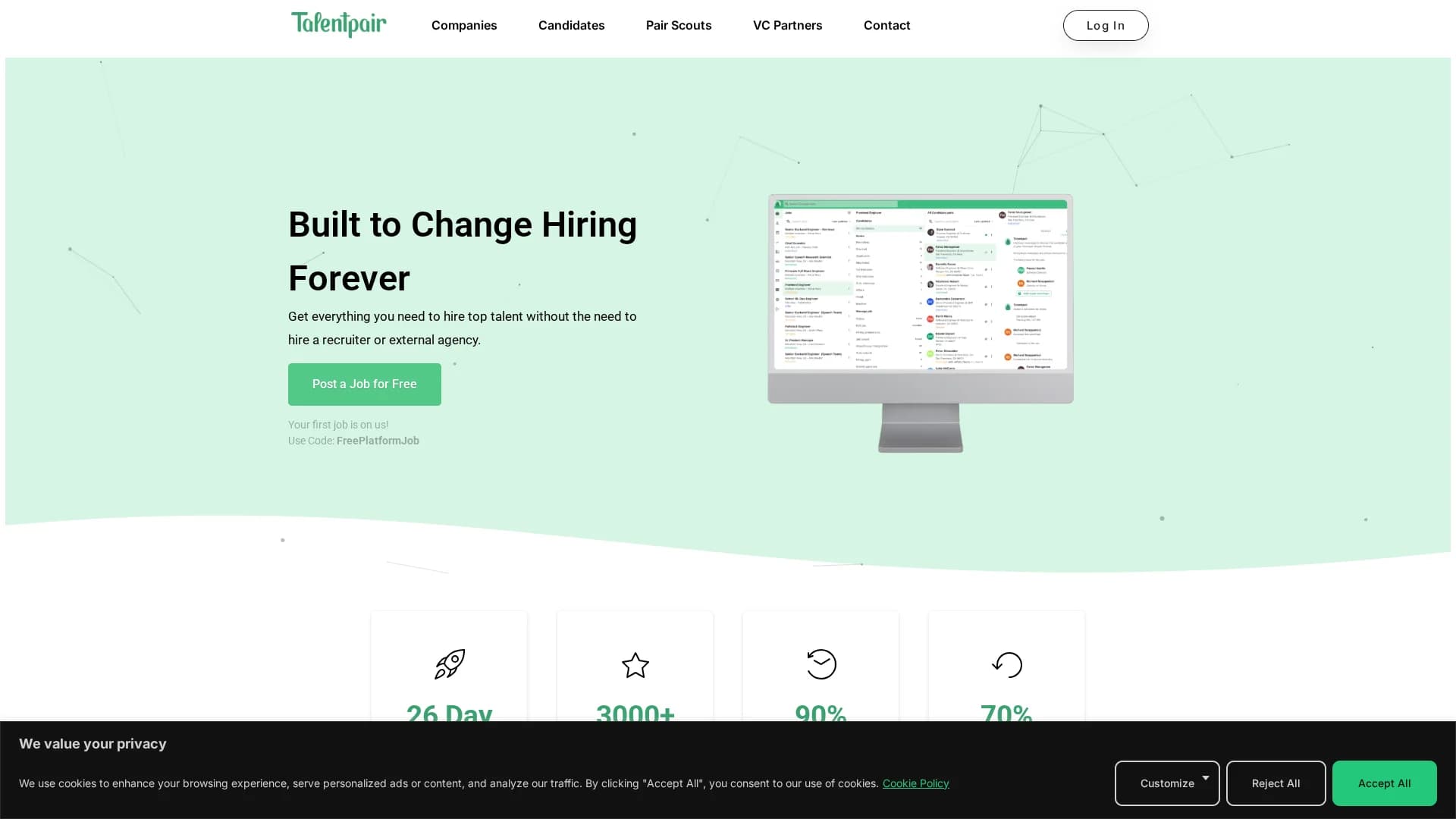 talentpair homepage