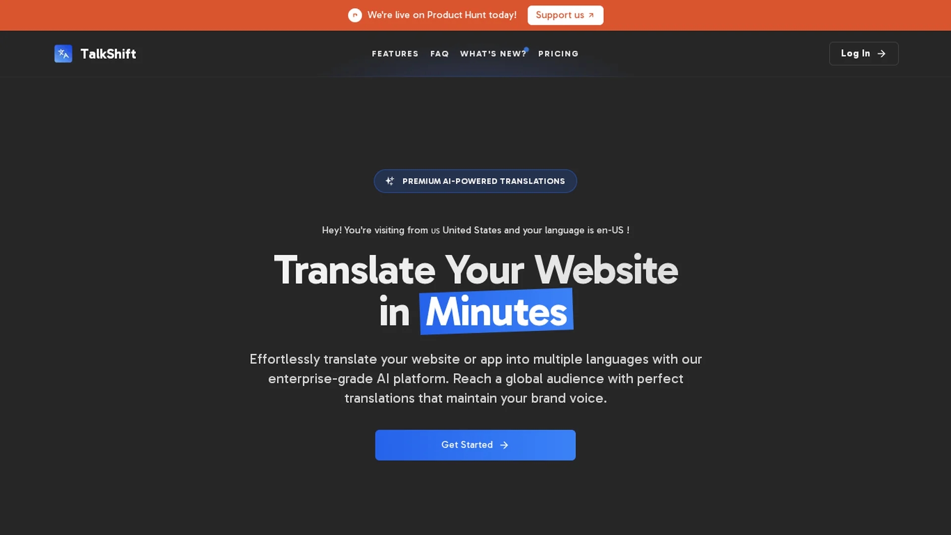 talk-shift homepage