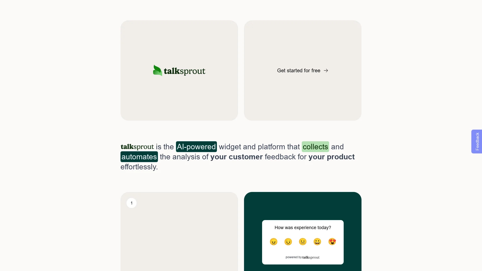 talksprout homepage