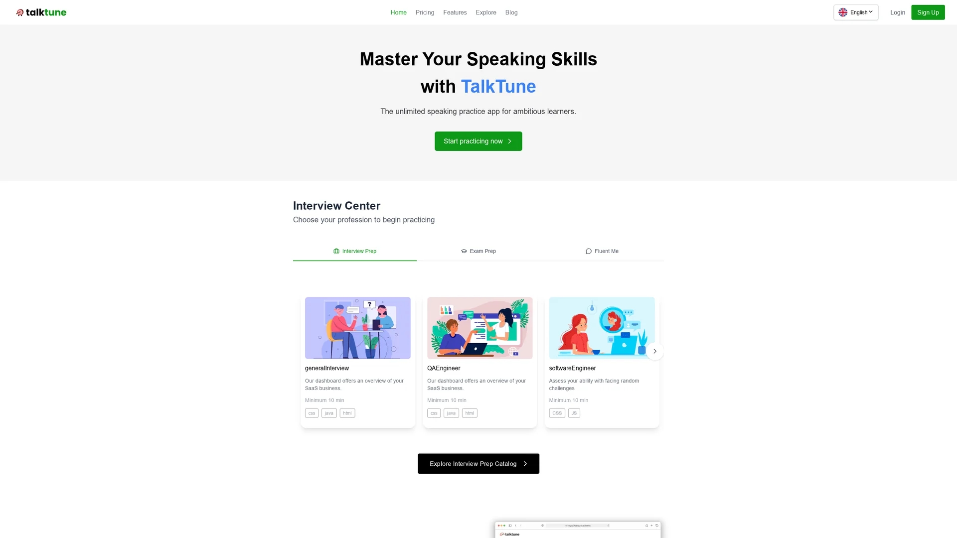 talktune homepage