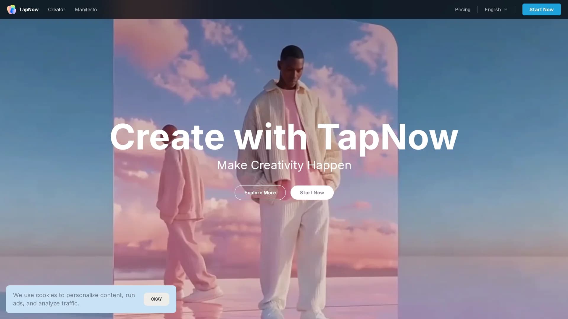 tapnow-ai homepage
