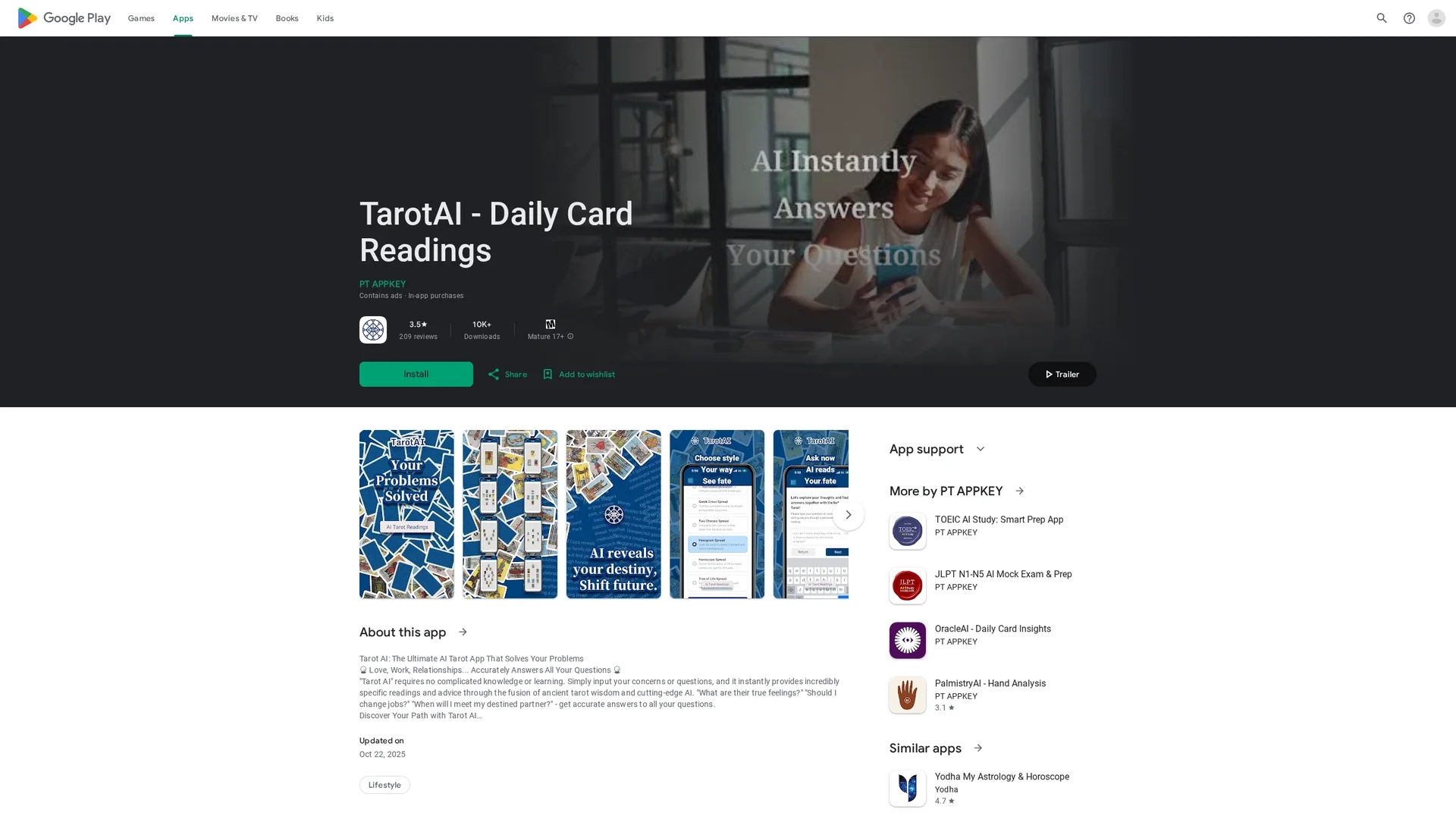 tarot-gpt homepage