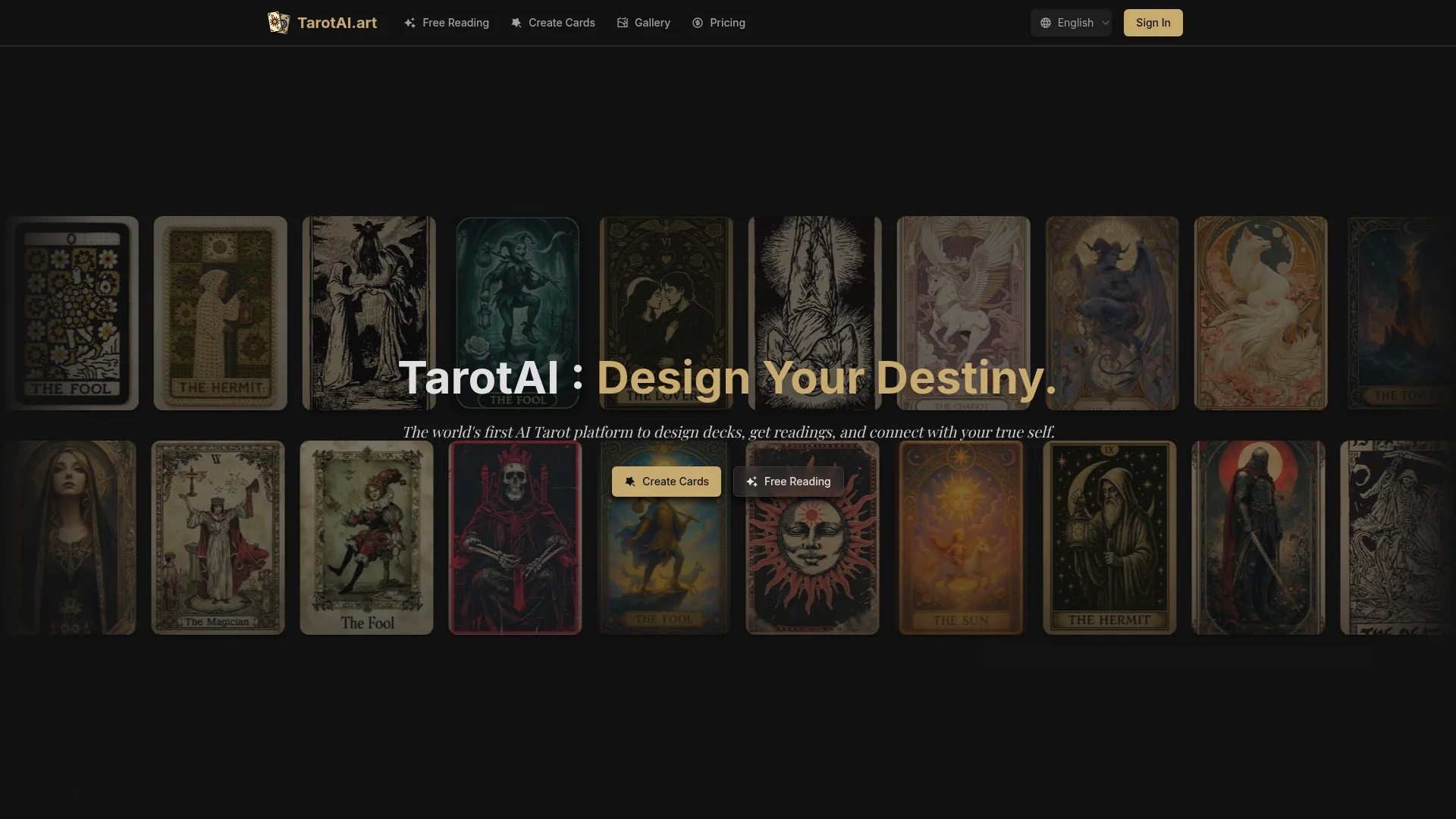 tarotai-art homepage