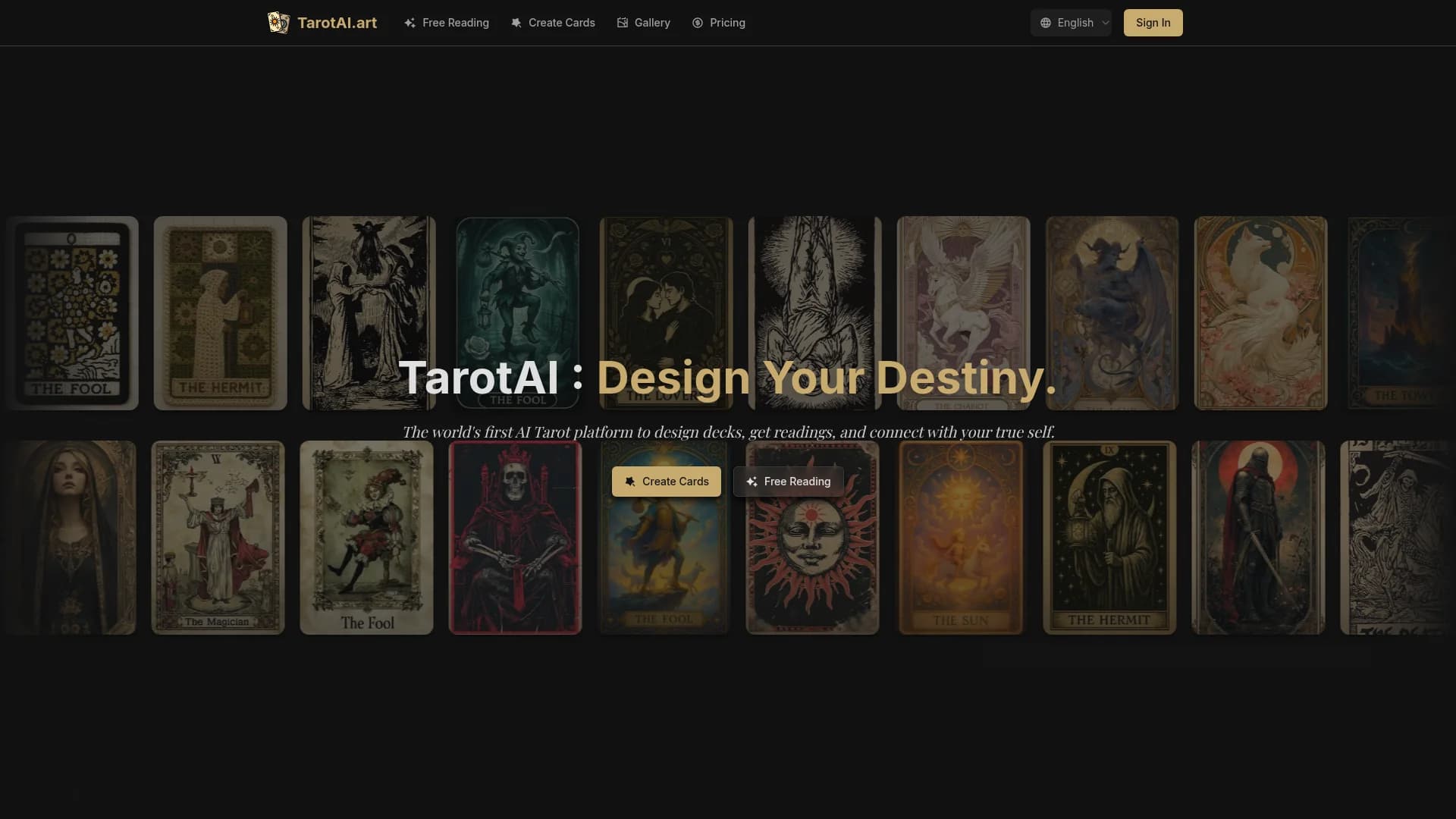 tarotai-art homepage