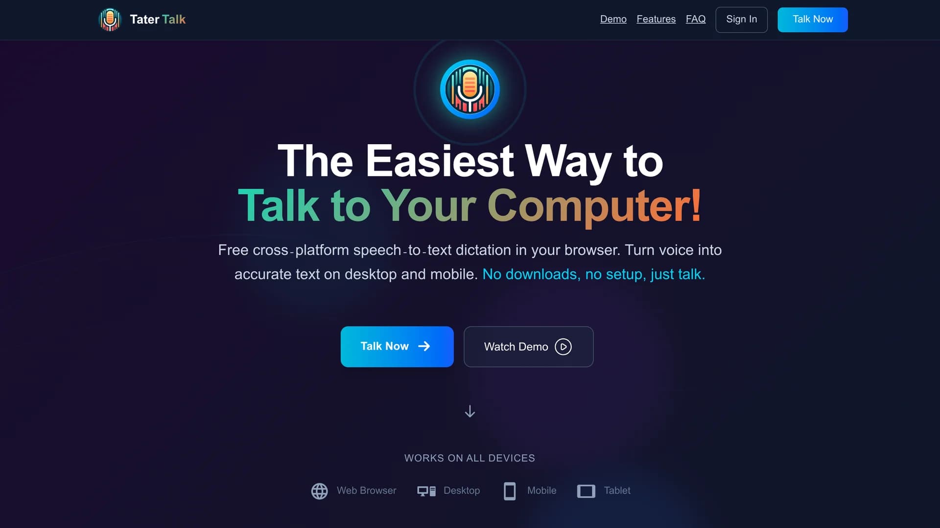 tatertalk homepage