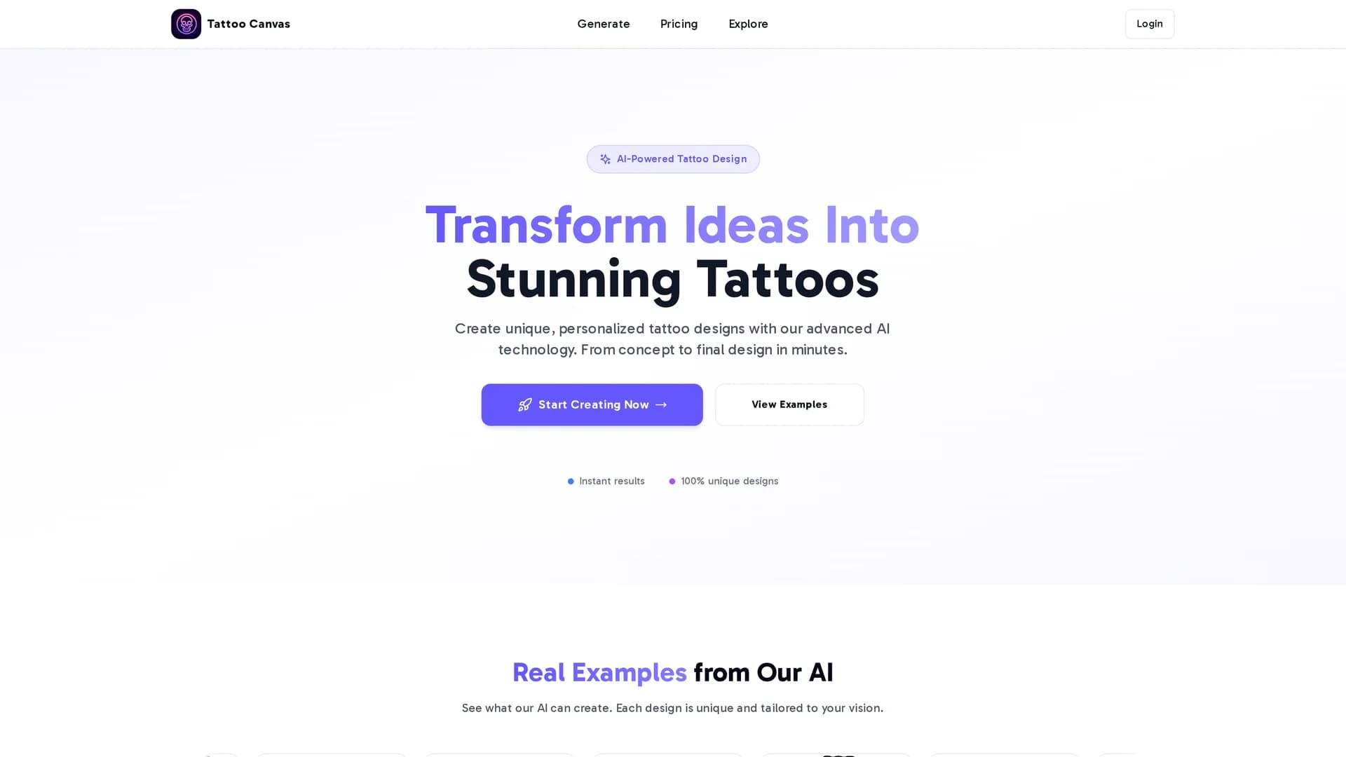tattoo-canvas homepage