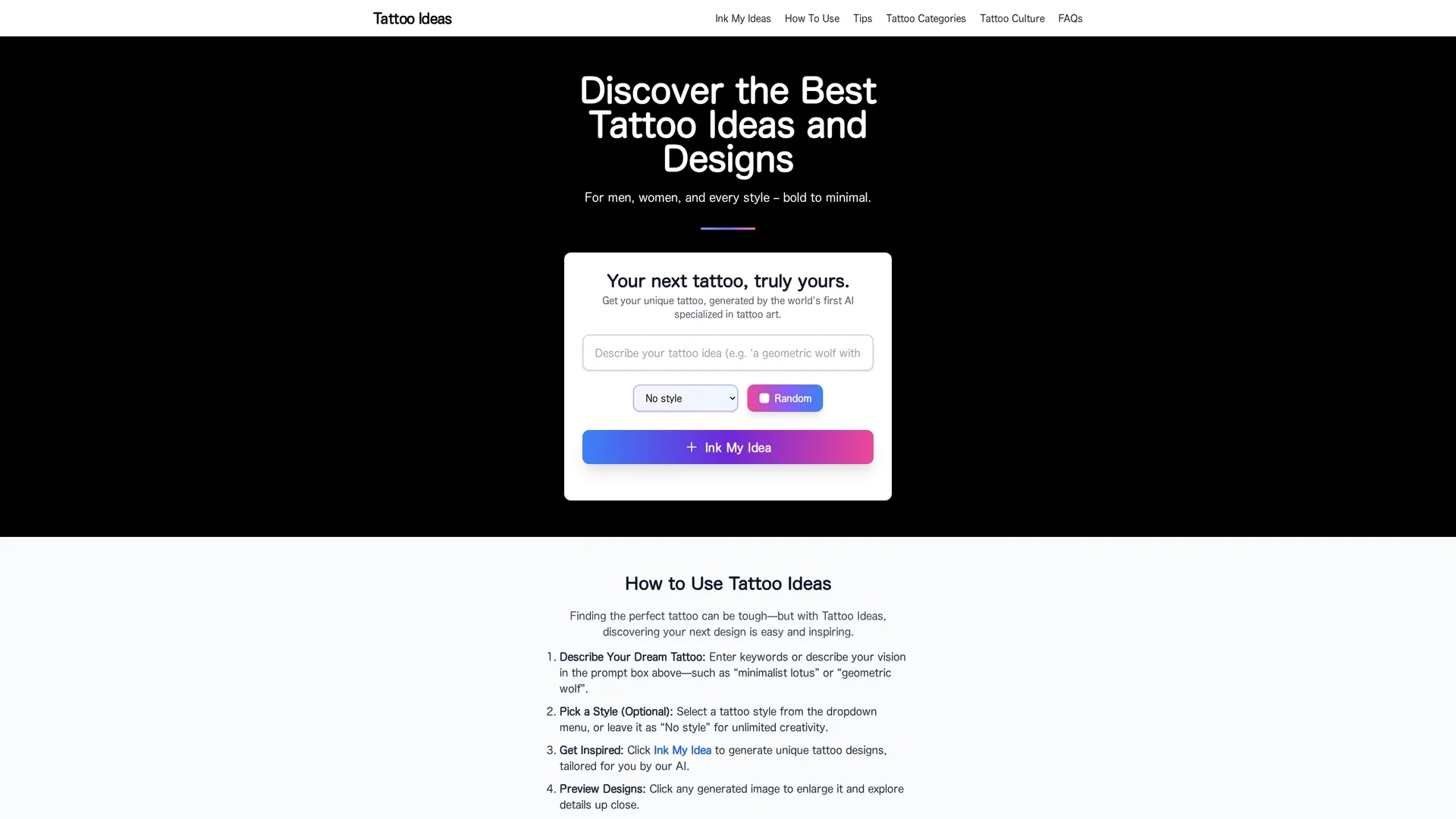 tattoo-ideas homepage