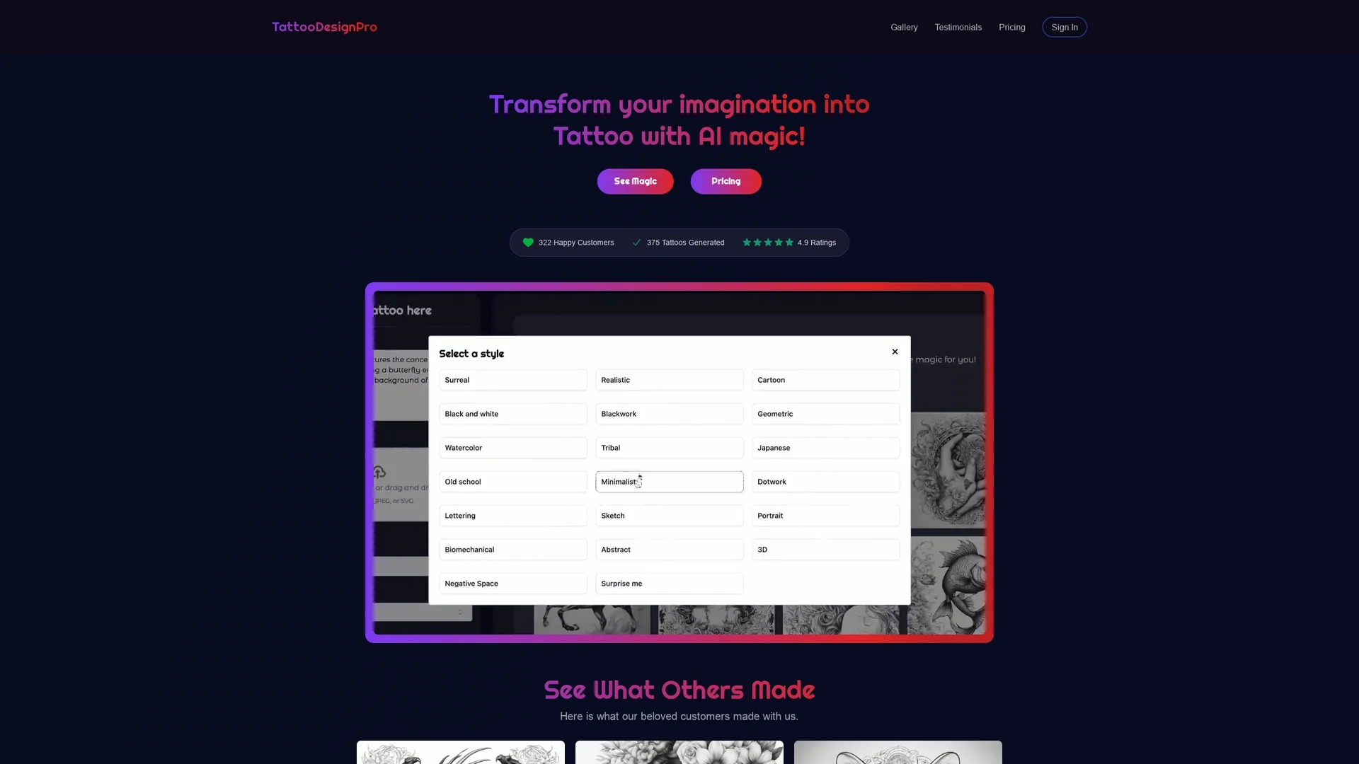 tattoodesignpro homepage