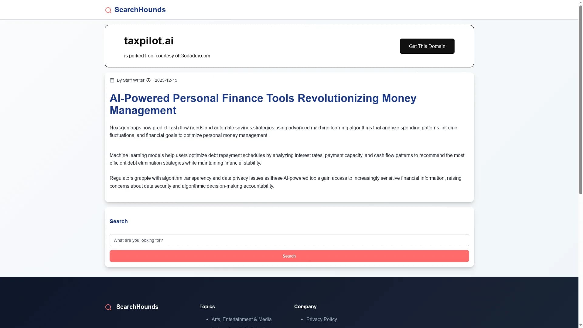 taxpilot homepage