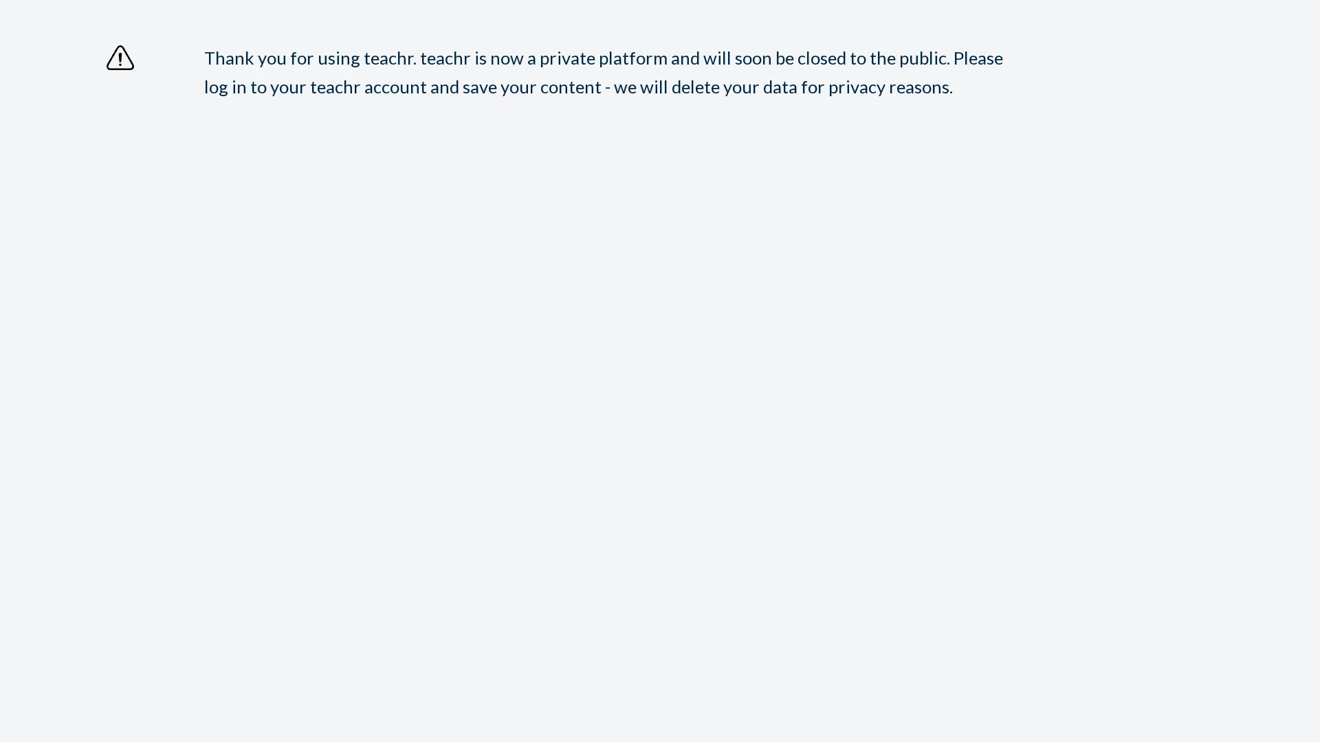 teachr homepage