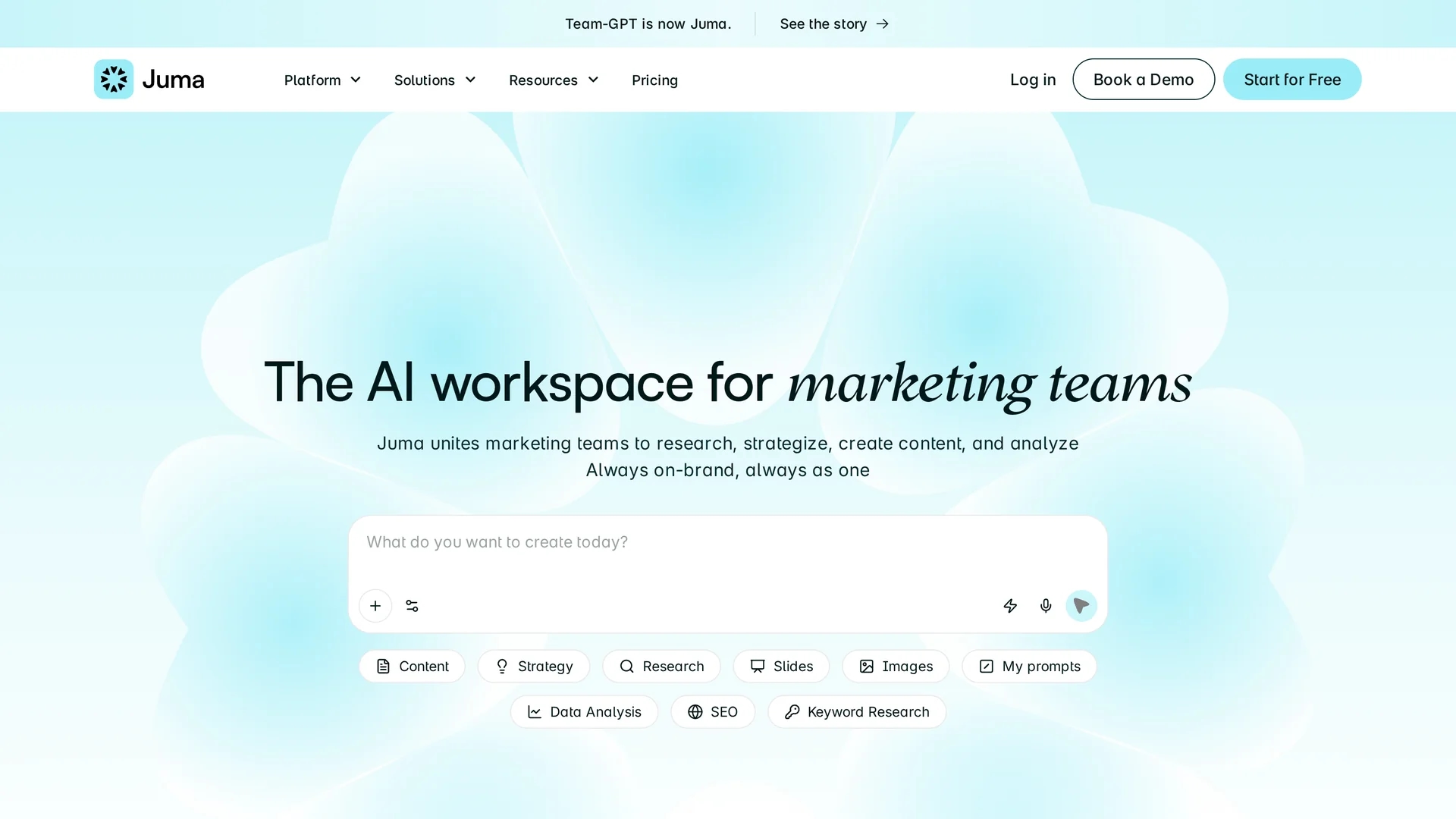 team-gpt homepage
