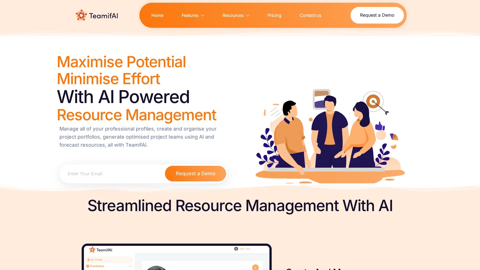 teamifai homepage