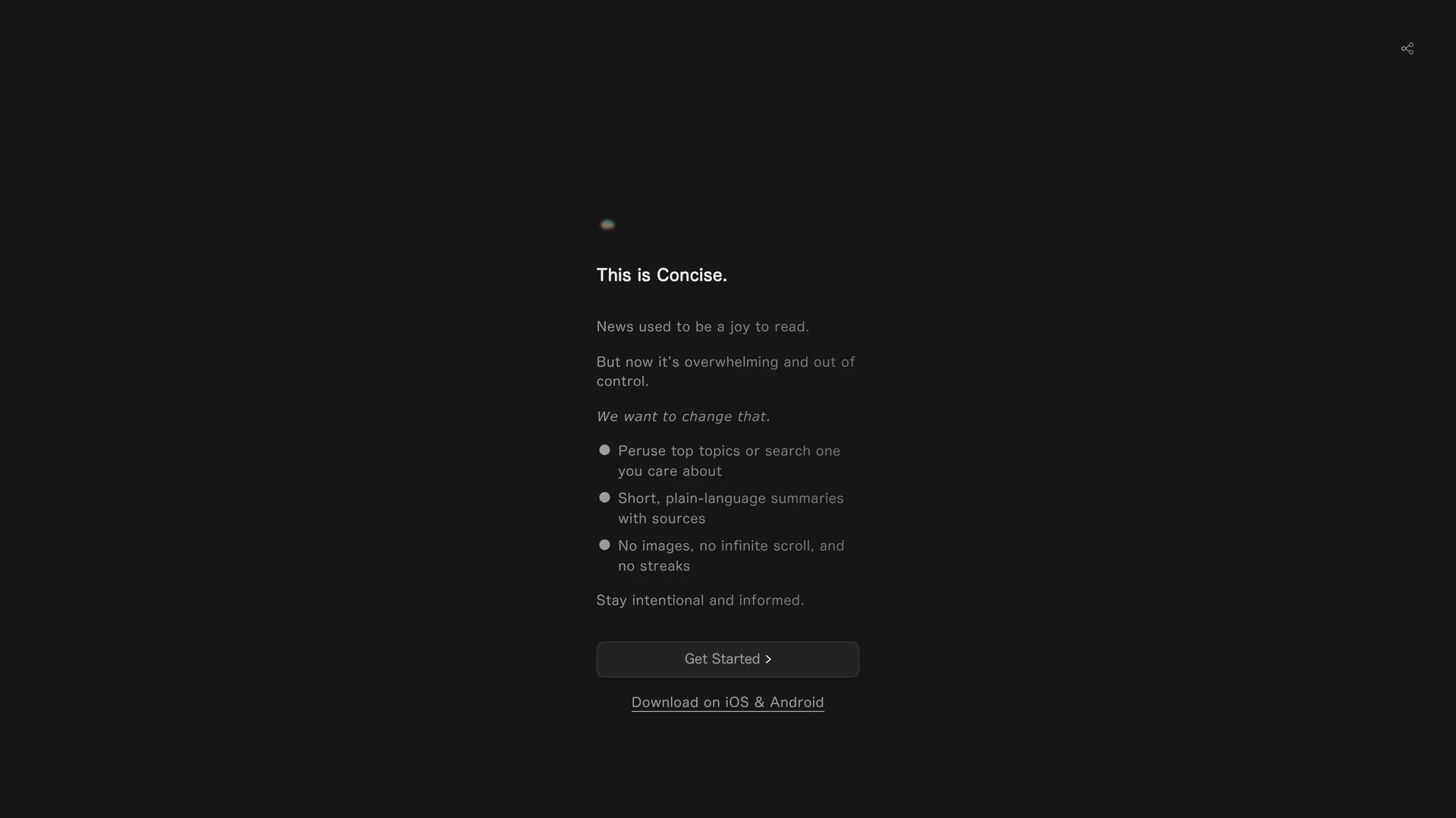 tech-news-summary-by-concise-ai homepage