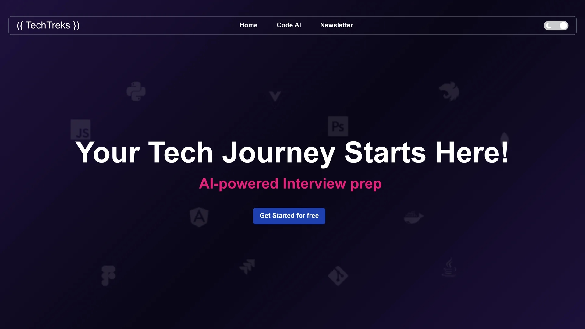 tech-treks-com homepage