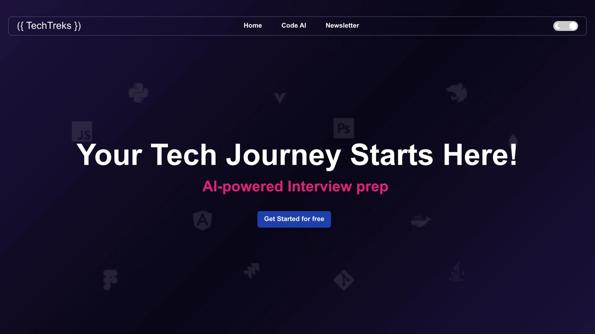 tech-treks-com homepage