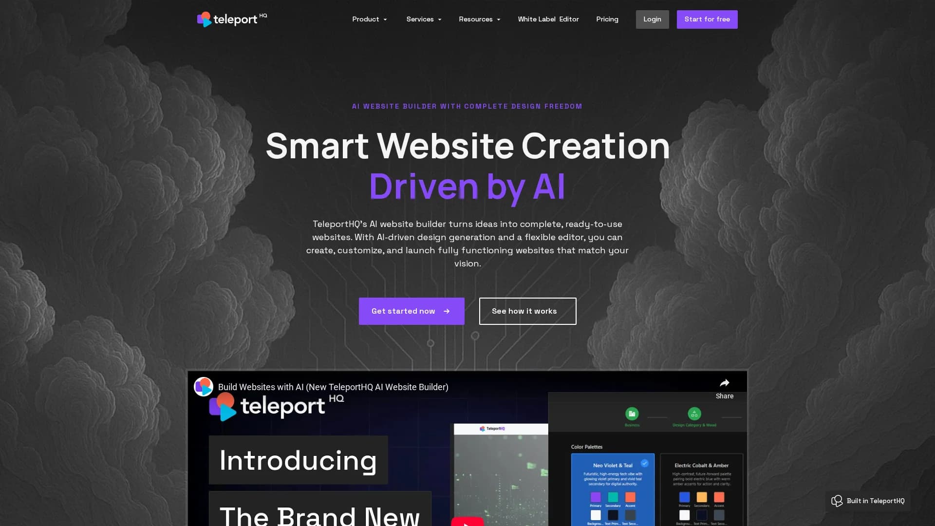 teleporthq homepage