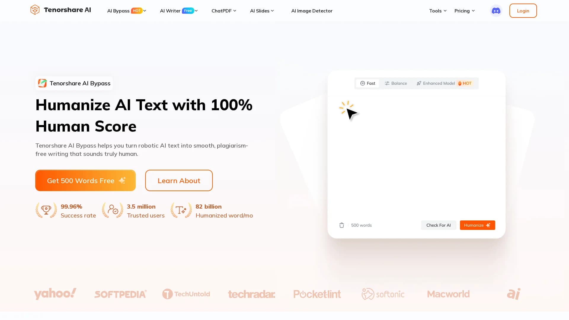 tenorshare-ai homepage