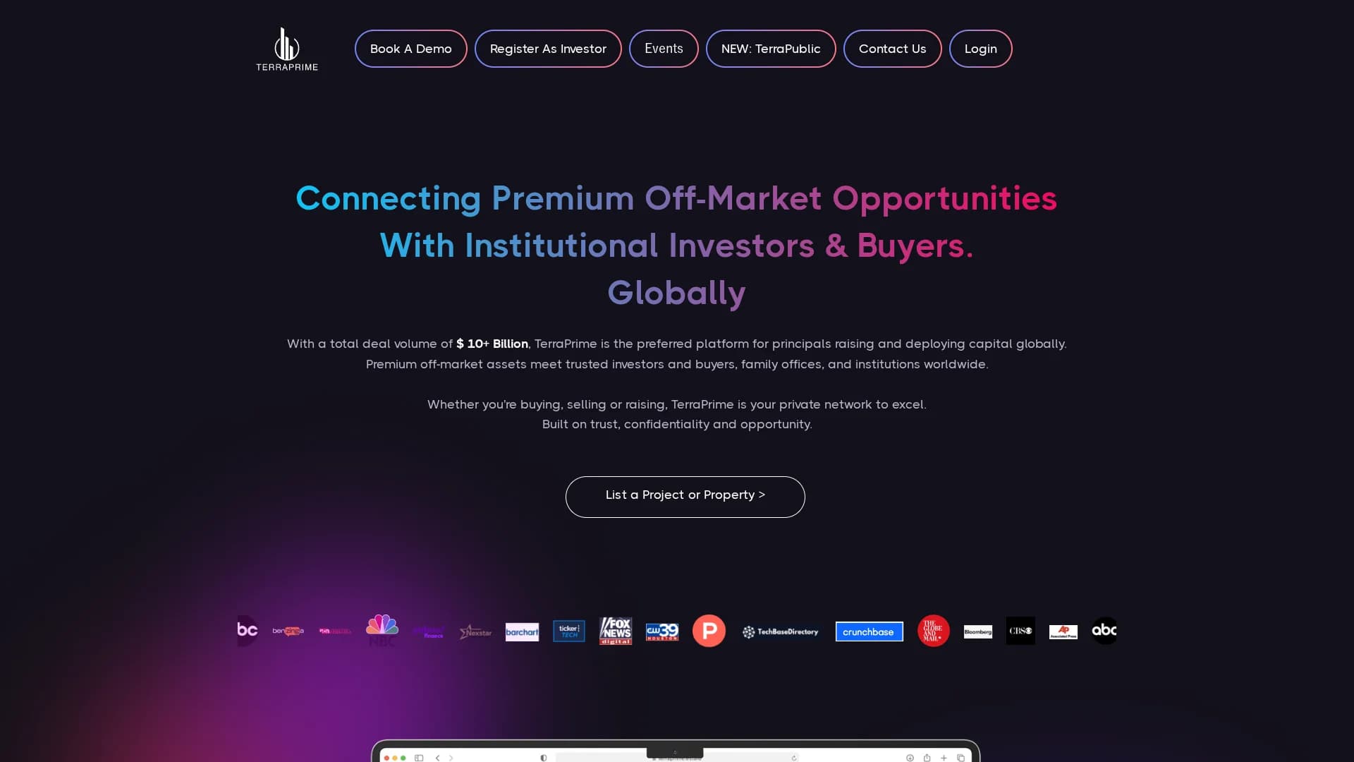 terraprime homepage