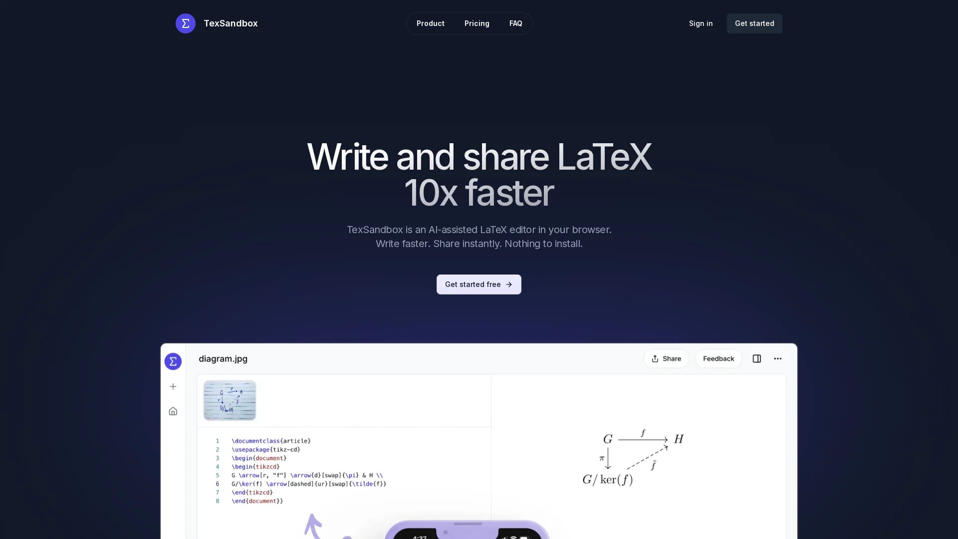 texsandbox homepage