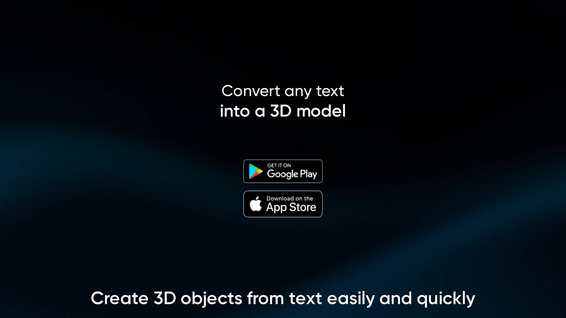text-to-3d-model homepage