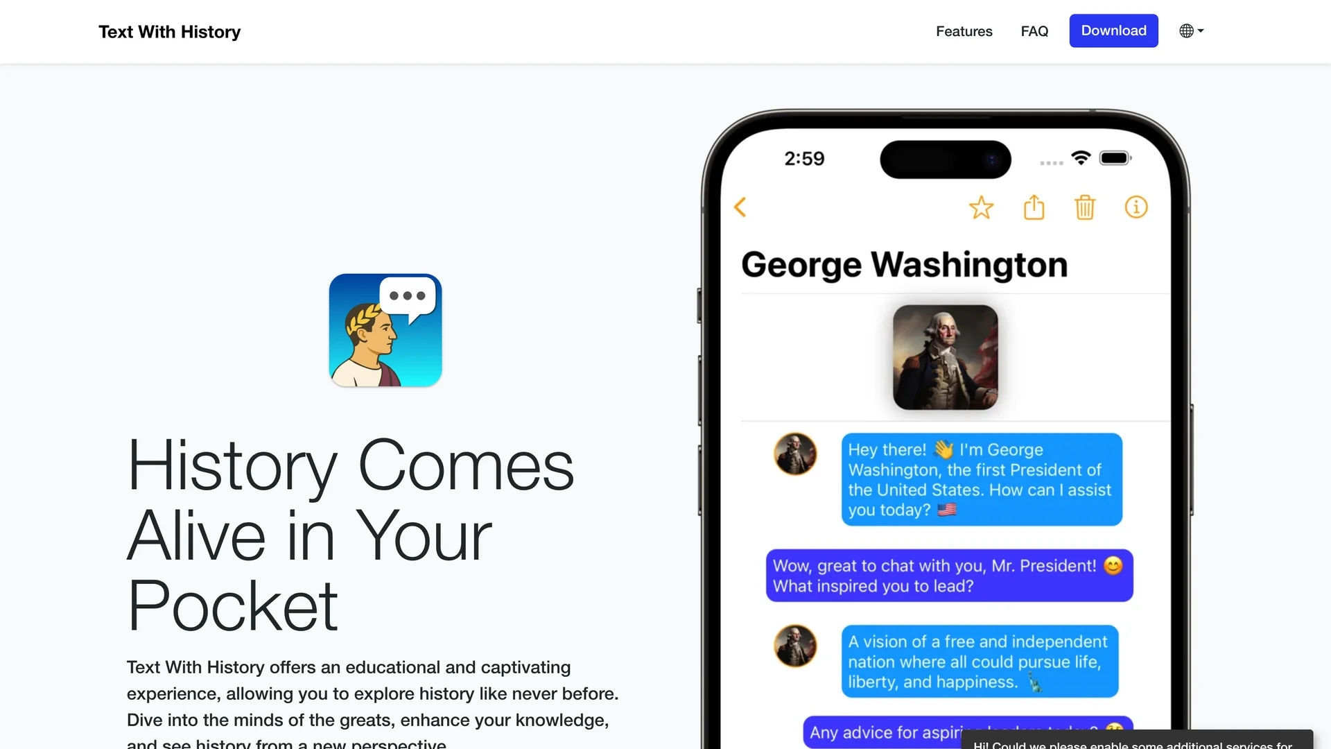 text-with-history homepage